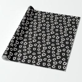 Kunststoffvampirzähne - schwarzes Wrapping Paper Geschenkpapier
