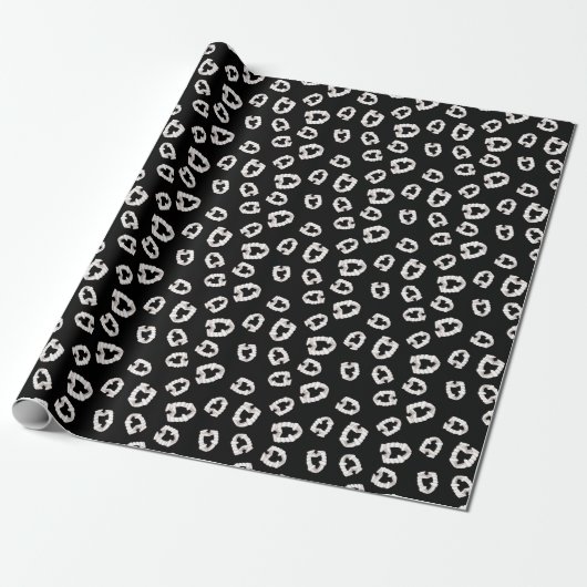 Kunststoffvampirzähne - schwarzes Wrapping Paper Geschenkpapier (Ungerollt)