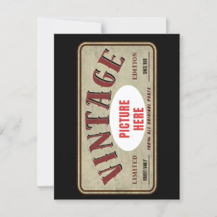 KUNSTSTOM VINTAG BEGRENZTES EDITION PERSONALISIERE POSTKARTE