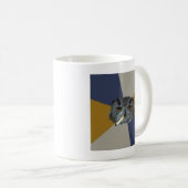 Kunststudent-Eulen-Ratetier Meme Kaffeetasse (VorderseiteRechts)