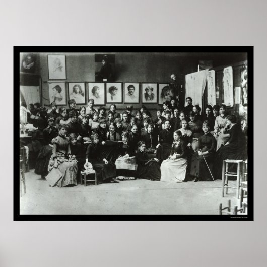Kunststudenten an der Akademie Julian in Paris 188 Poster (Vorne)