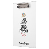 Kunststudentische Sondergeschenk Klemmbrett (Links)