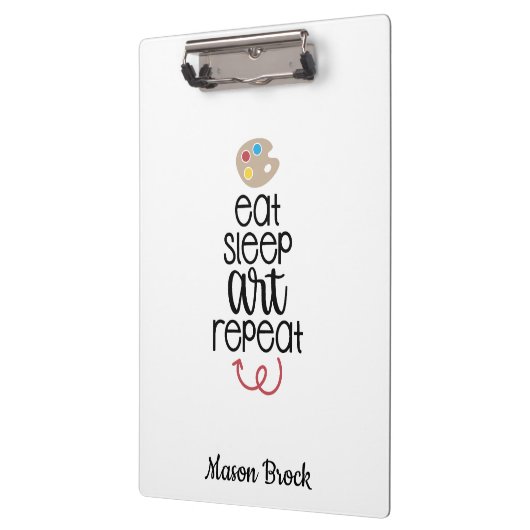 Kunststudentische Sondergeschenk Klemmbrett (Links)