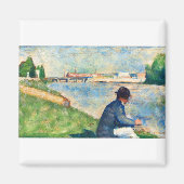 Kunststudie von Georges Seurat Magnet (Vorne)