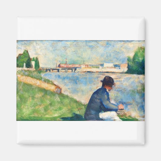 Kunststudie von Georges Seurat Magnet (Vorne)
