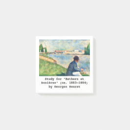 Kunststudie von Georges Seurat Post-it Klebezettel