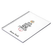 Kunststudienschule personalisiertes Geschenk Noteb Notizblock (Linke Seite)