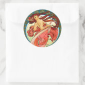 Kunsttanz Runder Aufkleber (Tasche)