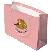 Kunsttasche Große Geschenktüte (Rückseite Schrägansicht)