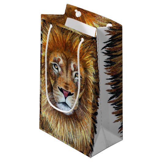 Kunsttextillion. Geschenktüte (Vorderseite Schrägansicht)