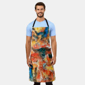 Kunsttextur. Bildkunstwerk. Kreative Moderne Schürze (Getragen)