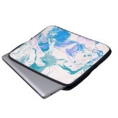 Kunsttextur. Helle violette Grenze. Violet Art Laptopschutzhülle (Vorne Knopf)