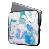 Kunsttextur. Helle violette Grenze. Violet Art Laptopschutzhülle (Vorderseite Links)