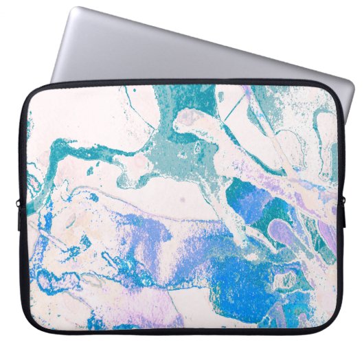 Kunsttextur. Helle violette Grenze. Violet Art Laptopschutzhülle (Vorderseite)