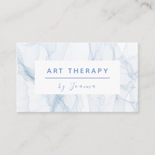 Kunsttherapie Name Künstlerisches Schaffen Baby Bl Visitenkarte (Vorderseite)