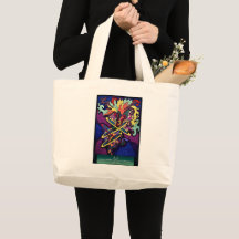 Kunsttote-Tasche "Rings of Power"