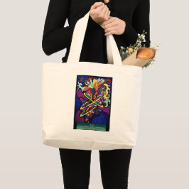 Kunsttote-Tasche "Rings of Power" Jumbo Stoffbeutel