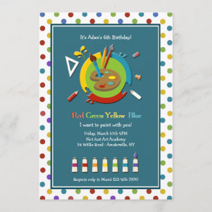 Kunstunterricht-Einladung Einladung