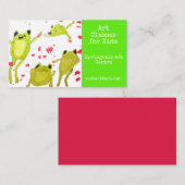 Kunstunterrichte für Kindergeschäft Visitenkarte (Vorne/Hinten)