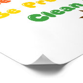 Kunstunterrichtsregeln (in Farben) - Poster (Ecke)