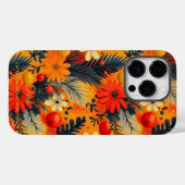 Kunsturlaub - Vibrierende Blumen und Ornamente Case-Mate iPhone Hülle (Rückseite (Horizontal))