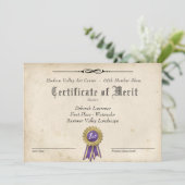 KUNSTVERGABENBESCHEINIGUNG FÜR MUSTER (Stehend Vorderseite)