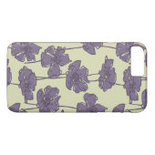 KunstVintager Blumenmusterhintergrund Case-Mate iPhone Hülle (Rückseite (Horizontal))