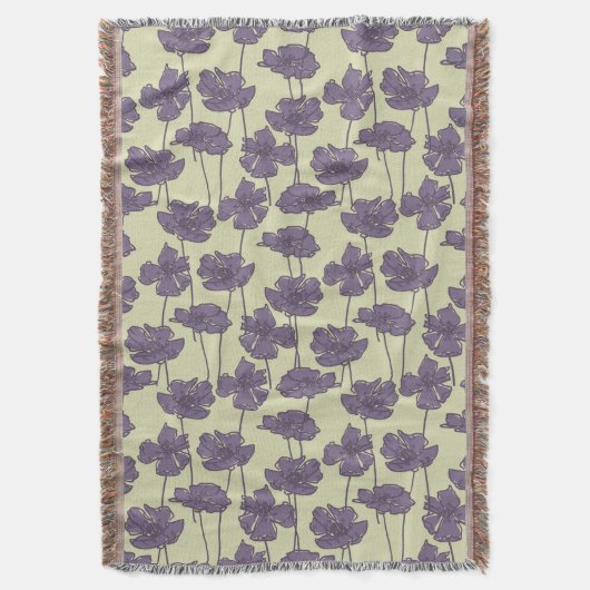 KunstVintager Blumenmusterhintergrund Decke (Vorderseite Vertikal)