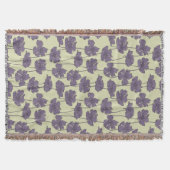 KunstVintager Blumenmusterhintergrund Decke (Vorderseite)