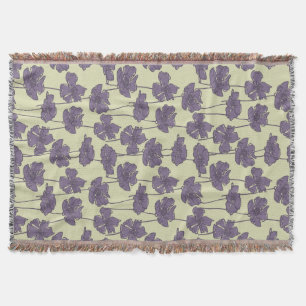 KunstVintager Blumenmusterhintergrund Decke