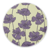 KunstVintager Blumenmusterhintergrund Keramikknauf (Vorderseite)