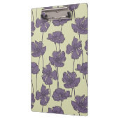 KunstVintager Blumenmusterhintergrund Klemmbrett (Links)