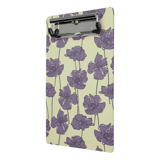KunstVintager Blumenmusterhintergrund Mini Klemmbrett (Gewinkelt2)