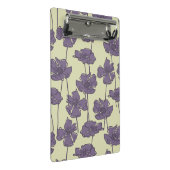 KunstVintager Blumenmusterhintergrund Mini Klemmbrett (Schrägansicht)