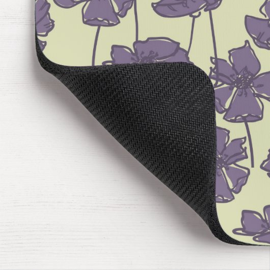 KunstVintager Blumenmusterhintergrund Mousepad (Ecke)