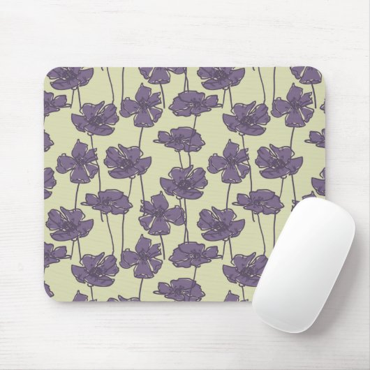 KunstVintager Blumenmusterhintergrund Mousepad (Mit Mouse)