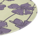 KunstVintager Blumenmusterhintergrund Schneidebrett (Ecke)