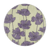 KunstVintager Blumenmusterhintergrund Schneidebrett (Vorderseite)