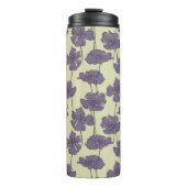 KunstVintager Blumenmusterhintergrund Thermosbecher (Vorderseite)