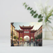 Kunstvision Piazza Vittorio Postkarte (Stehend Vorderseite)