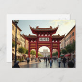 Kunstvision Piazza Vittorio Postkarte (Vorne/Hinten)