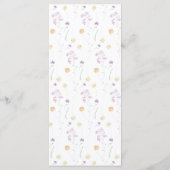 Kunstvoll wandern im Blumengarten Menükarte (Rückseite)