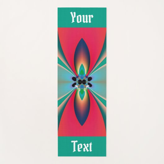 Kunstvolle Abstrakte Kunst Funte Blumenkunst Yogamatte (Vorderseite)