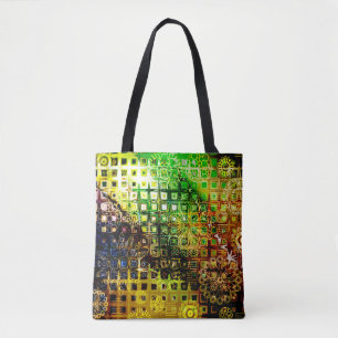 kunstvolle Blumenschmuck Grunge Hintergrundgrafik, Tasche