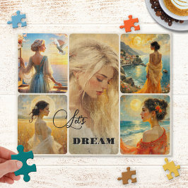 Kunstvolle Collage-Puzzle für Frauen Puzzle