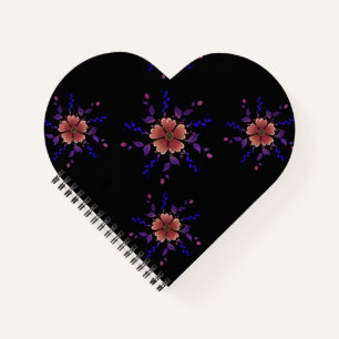 Kunstvolle, fantastische Kupfer- und Purpur-Volks  Notizblock