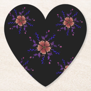 Kunstvolle, fantastische Kupfer- und Purpur-Volks  Untersetzer