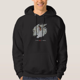 Kunstvolle Foto- und Namens-Valentinstagskollektio Hoodie