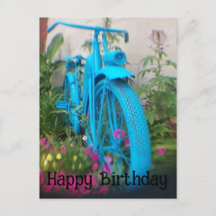Kunstvolle Fotografie Fahrrad Alles Gute zum Gebur Postkarte