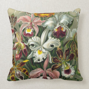 Kunstvolle Orchideen - Kunstformen der Natur Kissen